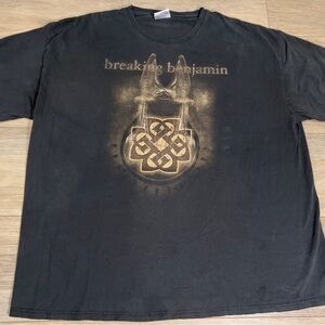 Vintage Y2K Breaking Benjamin Band Music Tee Shirt Size XXL